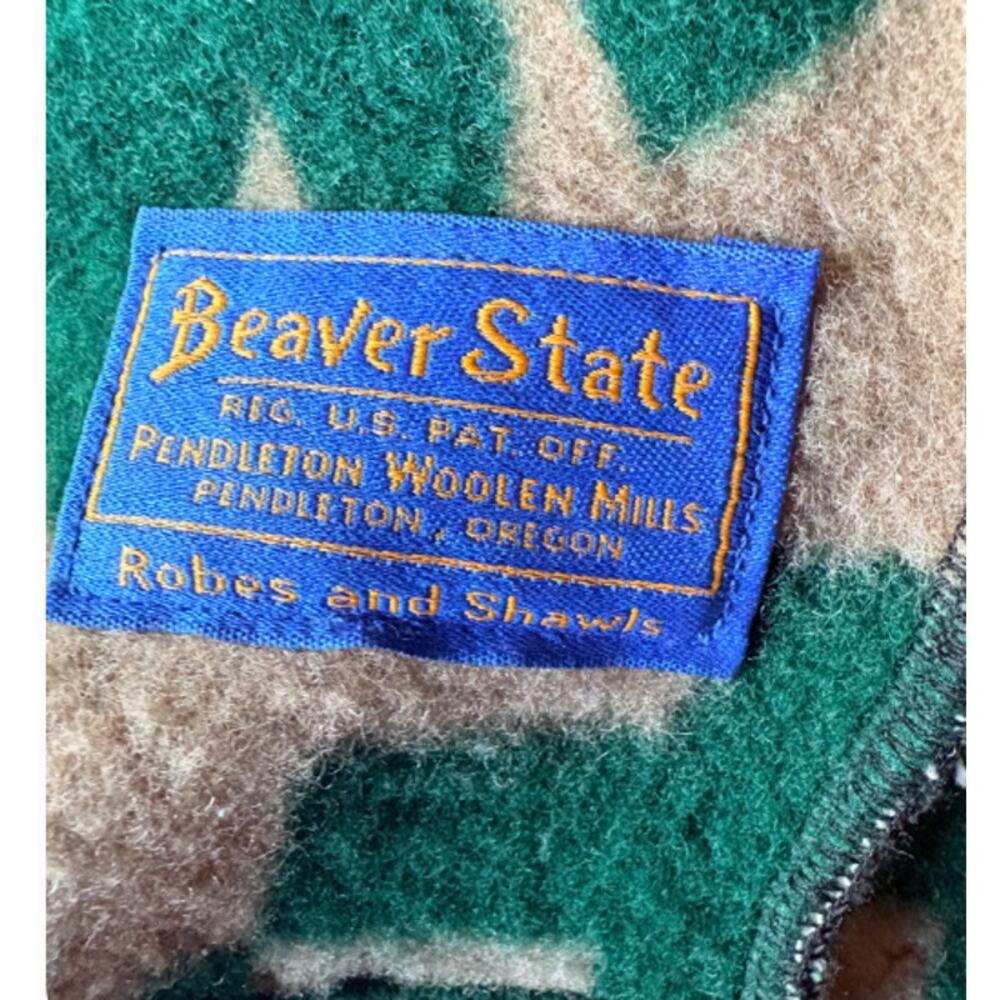 Vintage Pendleton Beaver State Southwestern Wool Blanket Jacket Coat XL - Picture 5 of 8